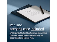 reMarkable Paper Pure 10,3" + Marker Plus + Sleeve Folio (ocean blue) Digitale notatblokker