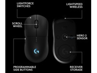 Logitech PRO 2 Lightspeed Trådløs Gamingmus (sort) -B-Grade Demo mus