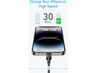 Anker 322 PowerLine USB-C til Lightning 0,9m kabel (hvit) USB-kabler