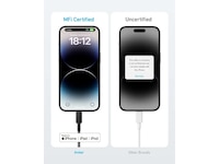 Anker 322 PowerLine USB-C til Lightning 0,9m kabel (hvit) USB-kabler