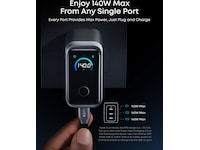 Anker Prime 160W 3 porter lader (sølv) Mobilladere
