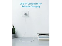 Anker 322 PowerLine USB-A til USB-C kabel 1,8m (hvit) USB-kabler