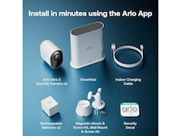 Arlo Ultra 3 4K overvåkningskamera 2-pack Overvåkningskameraer