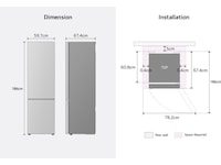 LG GBBSJ10EEP kombiskap (Matte Black) Kombiskap