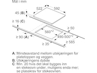 Siemens ET611HE17E iQ100 glasskeramisk platetopp Keramisk platetopp