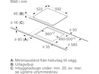 Siemens ET611HE17E iQ100 glasskeramisk platetopp Keramisk platetopp