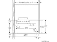 Siemens LI64LB531 iQ300 uttrekkbar kjøkkenvifte Veggmontert Kjøkkenvifte