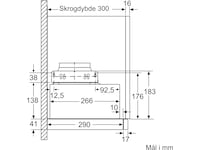 Siemens LI64LB531 iQ300 uttrekkbar kjøkkenvifte Veggmontert Kjøkkenvifte