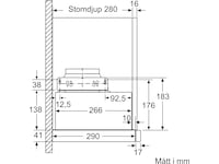 Siemens LI64LB531 iQ300 uttrekkbar kjøkkenvifte Veggmontert Kjøkkenvifte