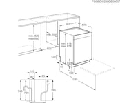 Electrolux ESG89410UW 700 GlassCare oppvaskmaskin (hvit) Underbygd oppvaskmaskin