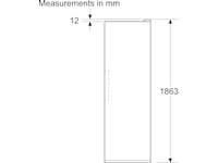 Siemens KS36NVWCG iQ300 Kjøleskap (hvit) Kjøleskap