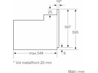 Siemens HB010FBR1S IQ100 Innbyggingsovn (Rustfritt stål) Stekeovn