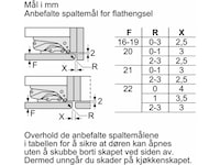 Siemens Serie 4 KIV87VFE0 Integrert kombiskap Kombiskap