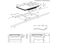 Electrolux 600 Bridge HOB850MF Induksjonstopp 80 cm Induksjonstopp