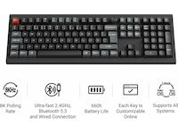 Keychron V6 Ultra 100% 8K Brown Trådløst Gamingtastatur Gamingtastatur