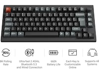 Keychron V1 Ultra 75% 8K Red Trådløst Gamingtastatur Gamingtastatur
