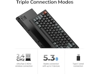 Keychron V1 Ultra 75% 8K Red Trådløst Gamingtastatur Gamingtastatur
