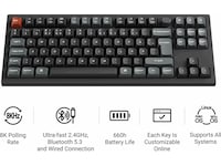 Keychron V3 Ultra 80% 8K Red Trådløst Gamingtastatur Gamingtastatur