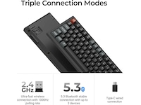 Keychron V3 Ultra 80% 8K Red Trådløst Gamingtastatur Gamingtastatur