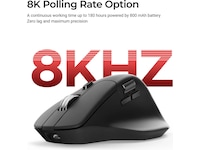 Keychron M6 trådløs optisk mus (sort) Mus