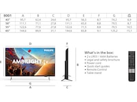 Philips 50" PUS8001 4K Ambilight LED Smart TV (2026) 50 - 59 tommer TV