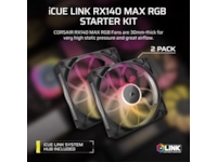 Corsair iCUE LINK RX140 RGB MAX Vifte 2pk (sort) -B-Grade Demo annet i datautstyr
