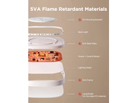 Govee 30cm RGBWW + RGBIC Smart firkantet taklampe Taklampe