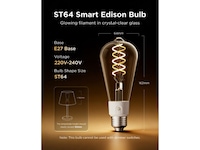 Govee Smart Edison Pære E27, RGBWW LED Lampe ST64 Lyspærer & LED-pærer