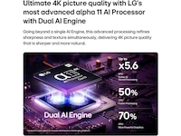 LG 77" OLED evo AI W6 4K Smart TV 2026 70 - 79 tommer TV