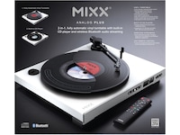 MIXX Analog Plus Vinyl og CD-spiller (hvit) Platespiller