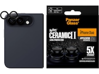 PanzerGlass Hoops Ceramic Linsebeskytter iPhone Duo (sort) Skjermbeskytter