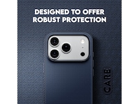 PanzerGlass CARE iPhone 17 Pro/18 Pro Fusion Fabric deksel (blå) Mobildeksel