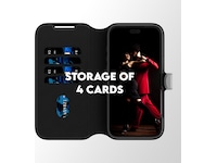 PanzerGlass CARE iPhone 17 Pro Max/18 Pro Max Tango 2-i-1 Lommebokdeksel (sort) Mobildeksel