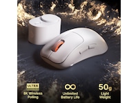 SteelSeries Rival Pro Wireless Mini (hvit) Gamingmus