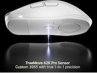 SteelSeries Sensei Pro Wireless (hvit) Gamingmus
