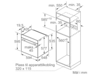 Siemens HB776G3B2S iQ700 Innebygd ovn(sort) -B-Grade Demo komfyr & stekeovn