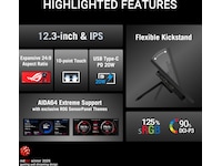 ASUS 12" touch gamingskjerm ROG Strix XG129C -B-Grade Demo skjermer