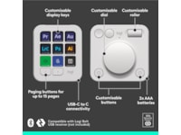Logitech MX Creative Console (grå) -B-Grade Demo tastatur