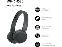 Sony WH-CH530 Trådløse Bluetooth Hodetelefoner (sort) Hodetelefoner