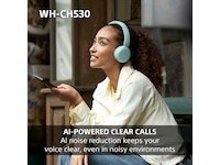 Sony WH-CH530 Trådløse Bluetooth Hodetelefoner (hvit) Hodetelefoner