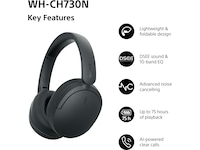 Sony WH-CH730N Trådløse Hodetelefoner (sort) Hodetelefoner