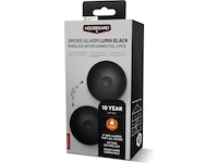 Housegard Luma trådløs brannvarsler 2-pack (sort) Røykvarslerer