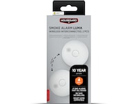 Housegard Luma trådløs brannvarsler 2-pack (hvit) Røykvarslerer
