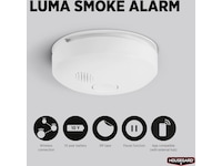 Housegard Luma trådløs brannvarsler 2-pack (hvit) Røykvarslerer