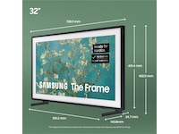 Samsung 32" LS03C The Frame (2023) + sand gold ramme 20 - 49 tommer TV