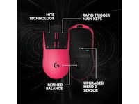 Logitech G PRO X3 SUPERSTRIKE trådløs gamingmus (rosa) Gamingmus