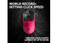 Logitech G PRO X3 SUPERSTRIKE trådløs gamingmus (rosa) Gamingmus