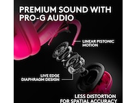 Logitech G PRO X3 LIGHTSPEED trådløst gaming headset (magneta) Gamingheadset