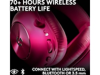 Logitech G PRO X3 LIGHTSPEED trådløst gaming headset (magneta) Gamingheadset