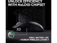 Logitech G PRO X3 SUPERSTRIKE trådløs gamingmus (sort) Gamingmus